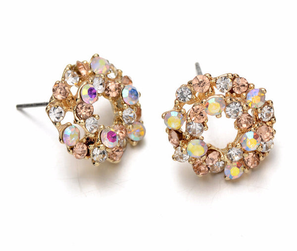 Crystal Circle Studs