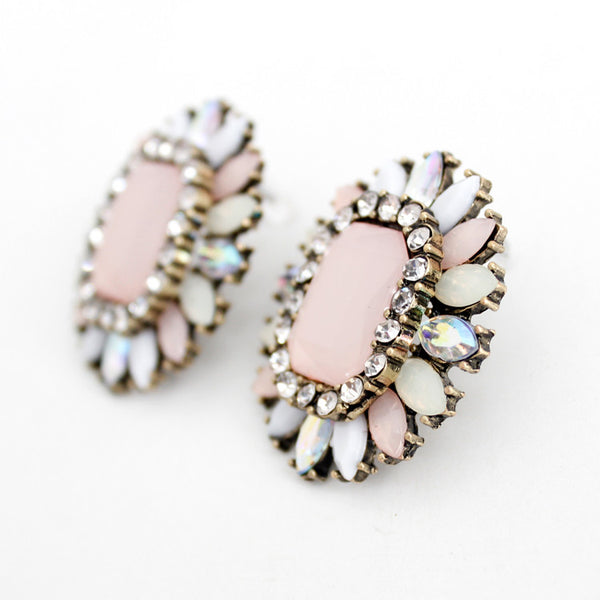 Pink Retro Studs