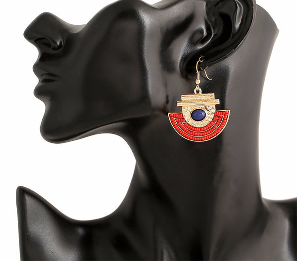Geo Fan Dangle Earrings