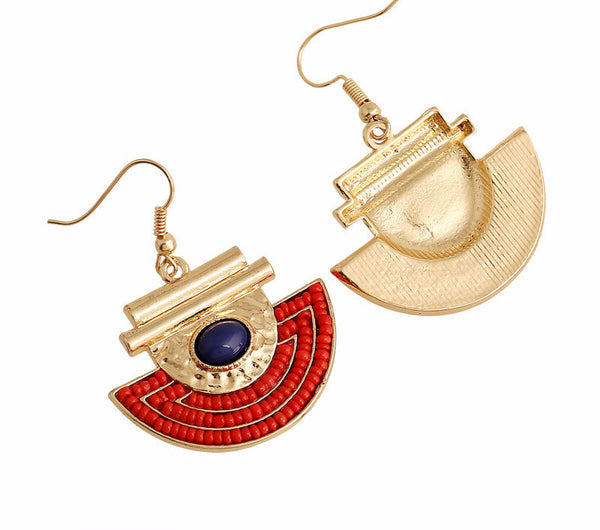 Geo Fan Dangle Earrings