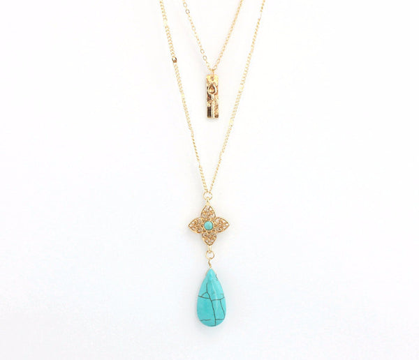 Water Drop Layer Necklace
