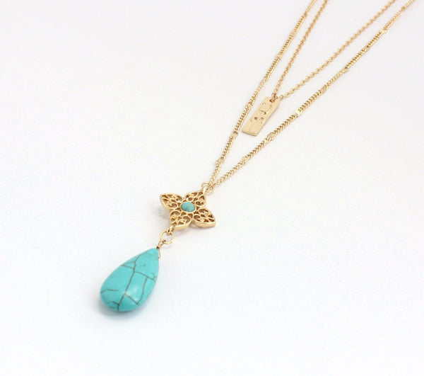 Water Drop Layer Necklace