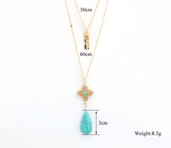 Water Drop Layer Necklace