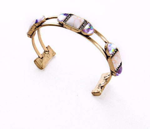 Yin Gemstone Cuff Bracelet