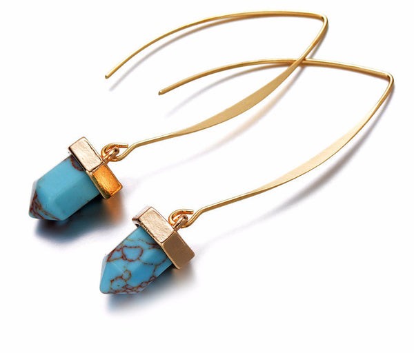 Yin Turquoise Drop Earrings