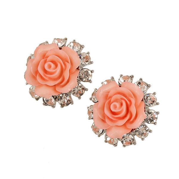 CZ Rose Studs