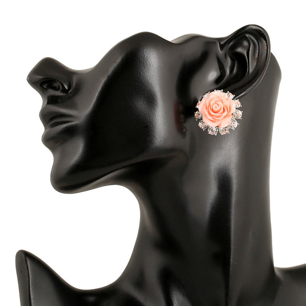 CZ Rose Studs