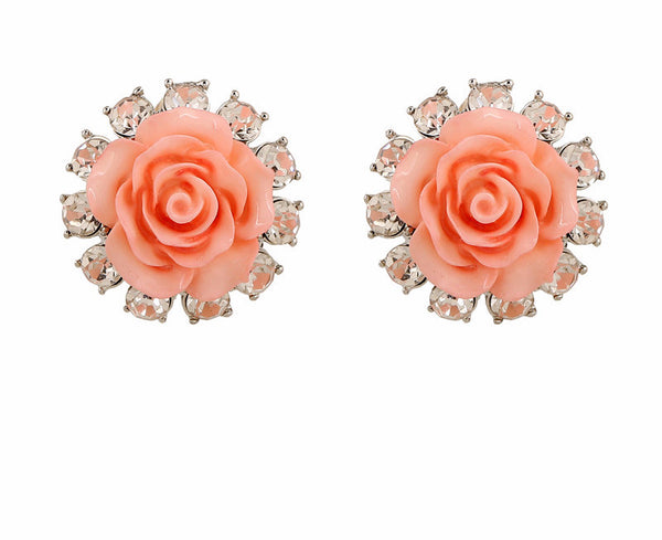 CZ Rose Studs