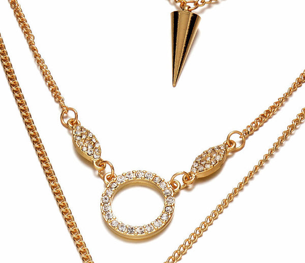 CZ Stone Layer Necklace