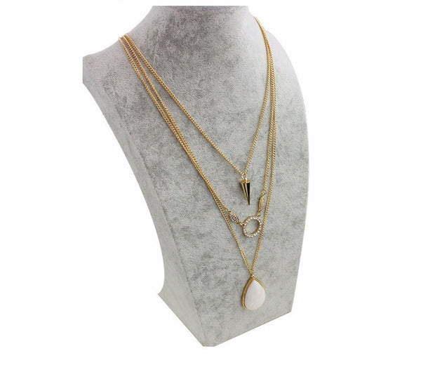 CZ Stone Layer Necklace
