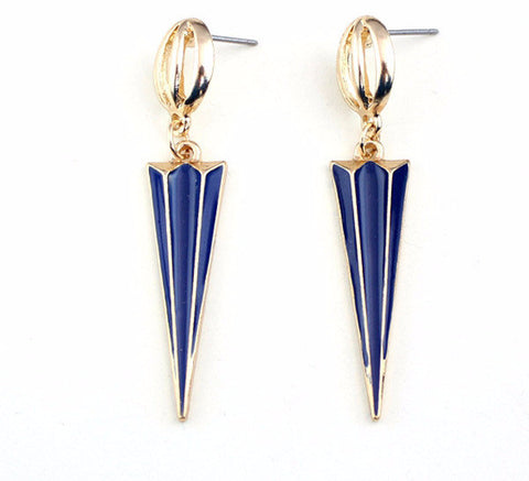 Geo Point Drop Earrings