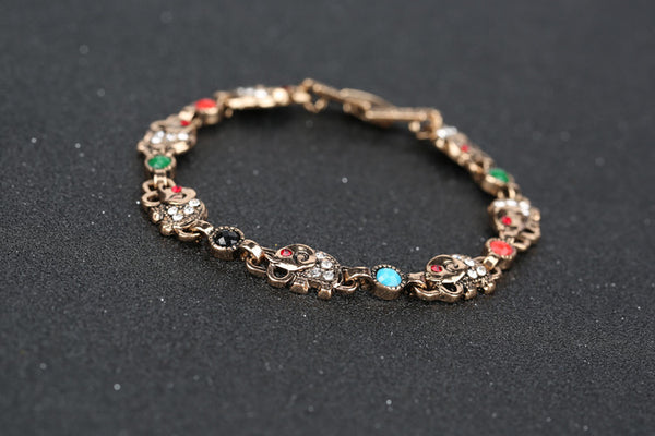 Bronze Elephant Charm Bracelet