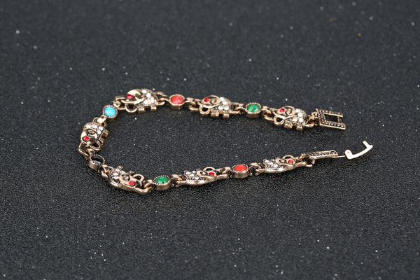 Bronze Elephant Charm Bracelet