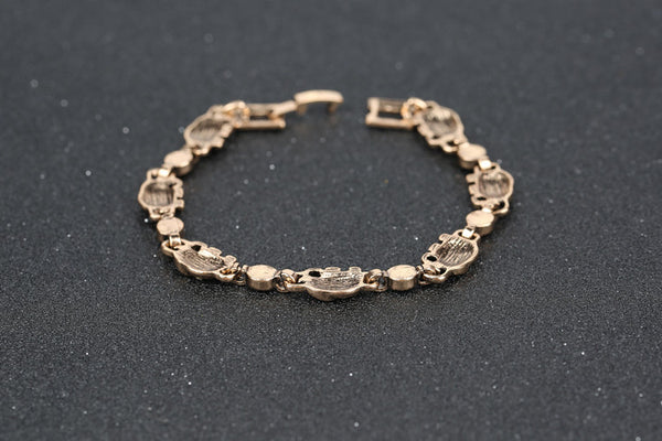 Bronze Elephant Charm Bracelet