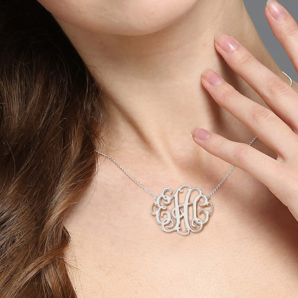 Femmi Halo Monogram Necklace- NEW Design!