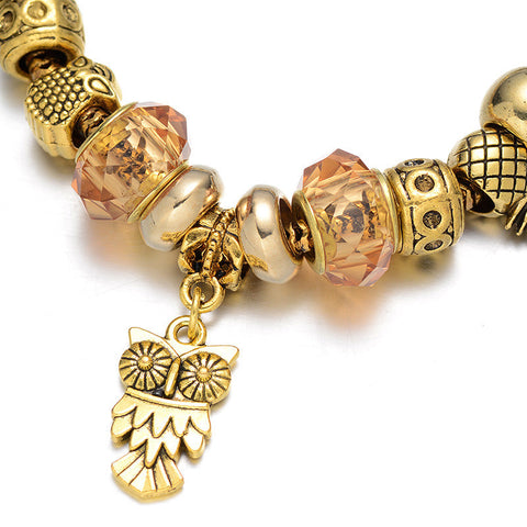 Spiral Owl Bracelet
