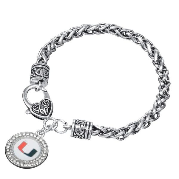 Miami Hurricanes Charm Bracelet