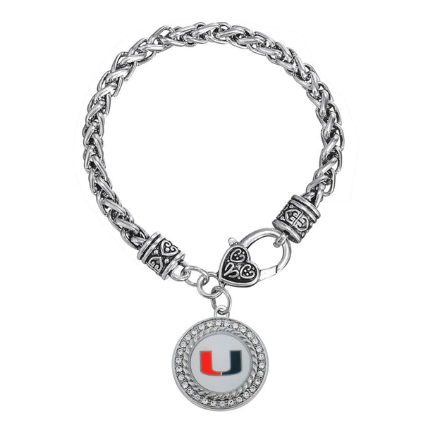 Miami Hurricanes Charm Bracelet