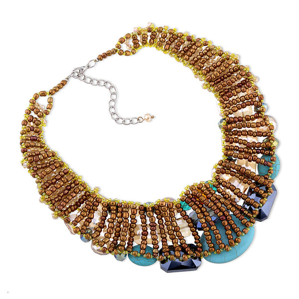 Stone Bib M Necklace