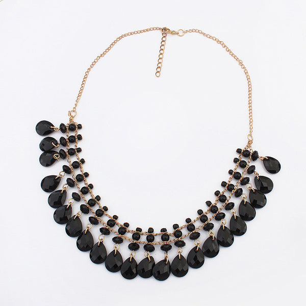 New M Boho Tassel Necklace