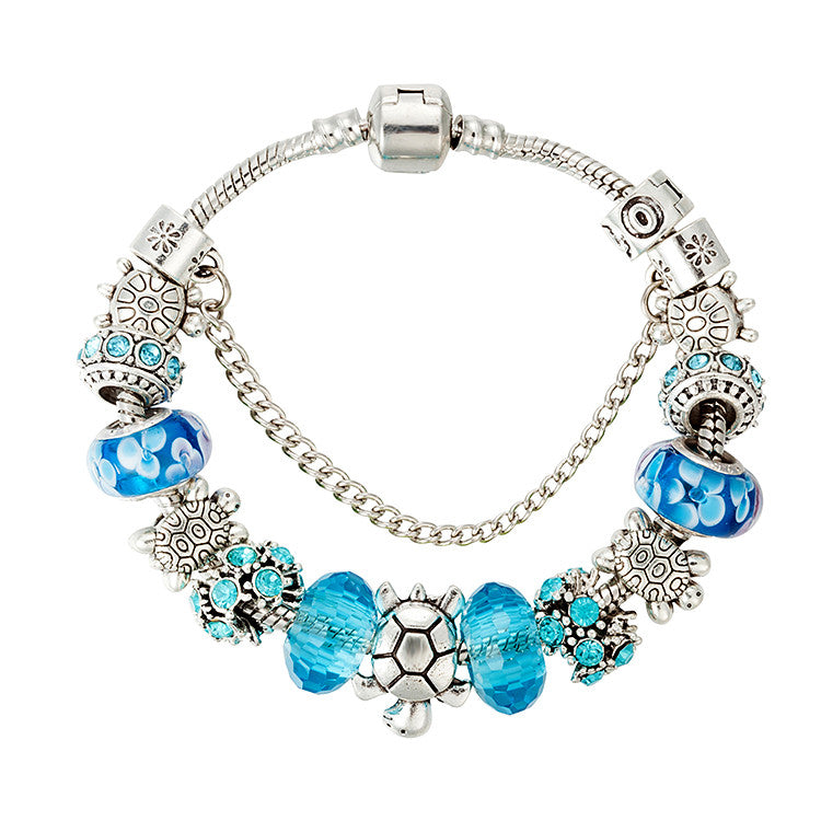 Clear Blue Sea Turtle Bracelet- Save Up to 30% OFF