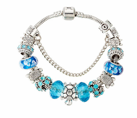 Clear Blue Sea Turtle Bracelet- Save Up to 30% OFF