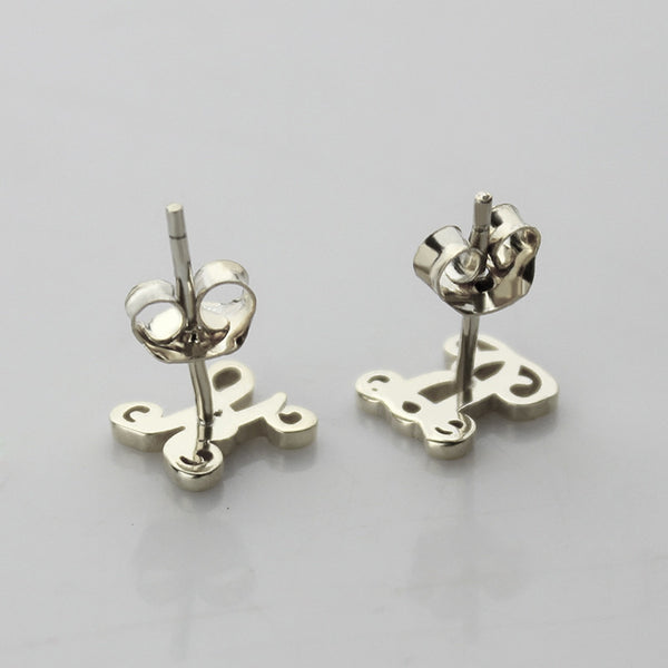 Femmi Single Script Studs