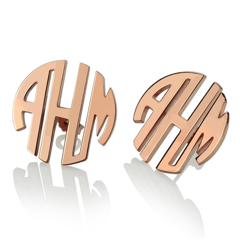 Femmi Blocked Monogram Earrings