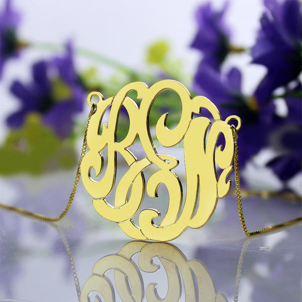 New Femmi C script Monogram Necklace.