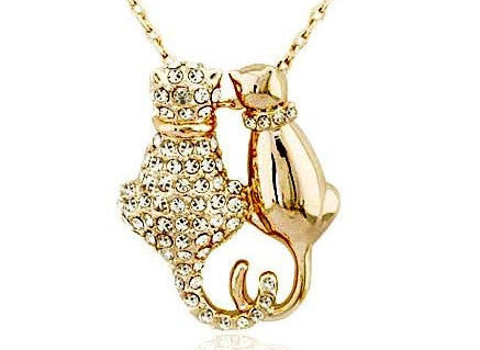 Coupling Cat Necklace