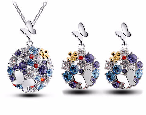 G CZ Butterfly Set