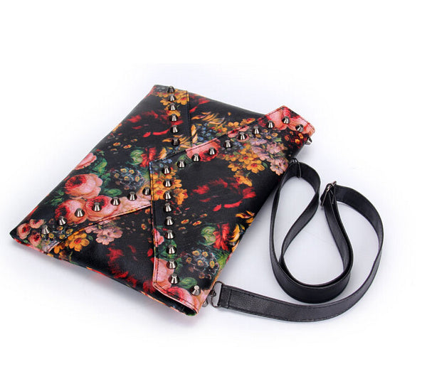 Floral Print Envelope Clutch