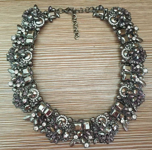 Goddess CZ Flower Statement Necklace