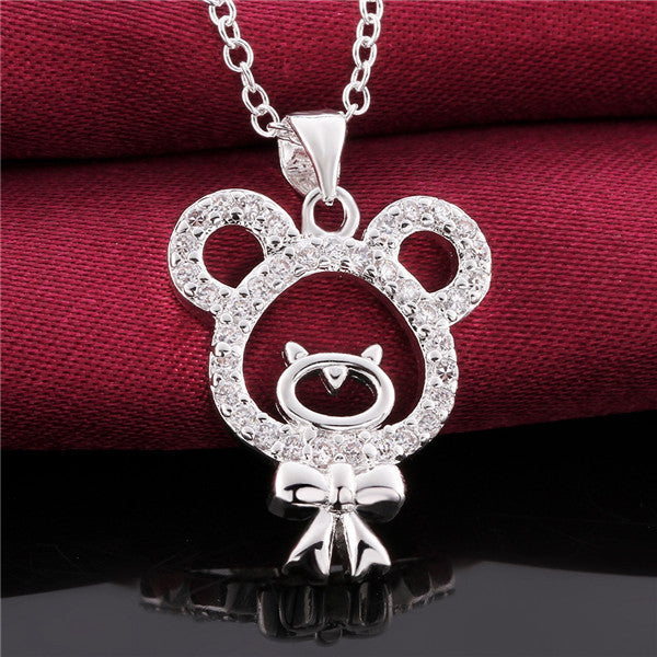 Baby Femmi-Bear Pendant Necklace