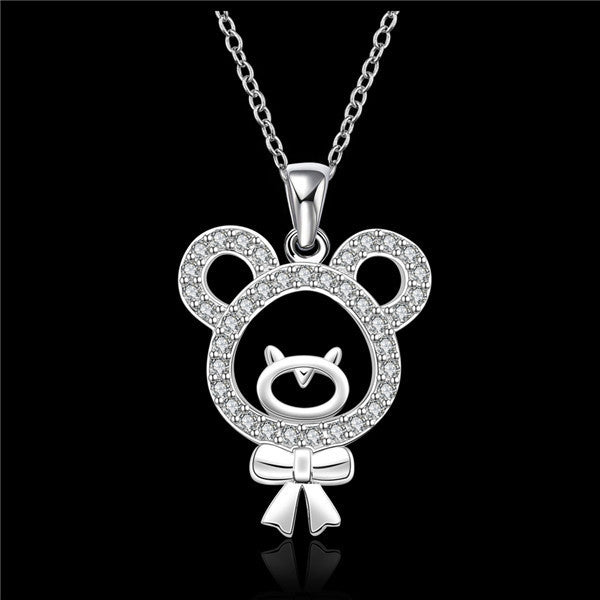 Baby Femmi-Bear Pendant Necklace