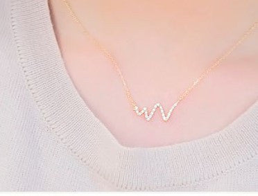 Crystal EKG Necklace