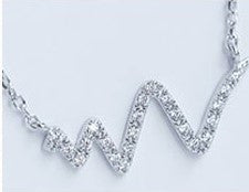 Crystal EKG Necklace
