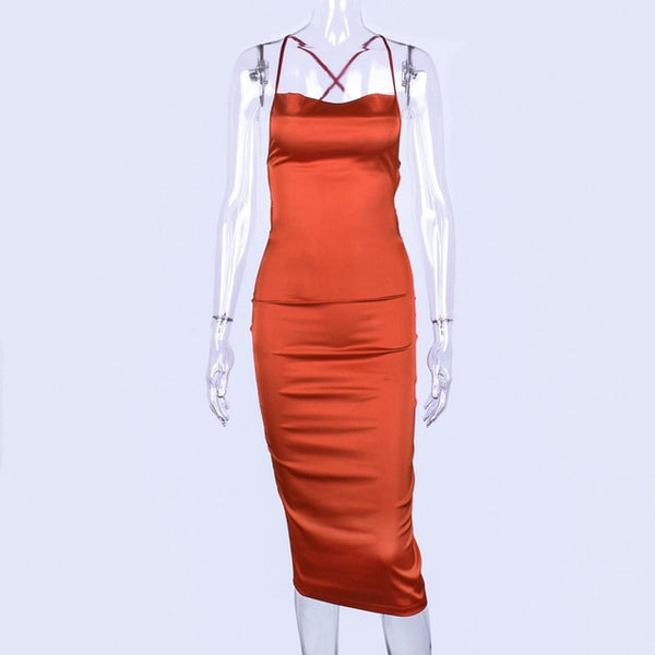 Satin Demi Bodycon dress