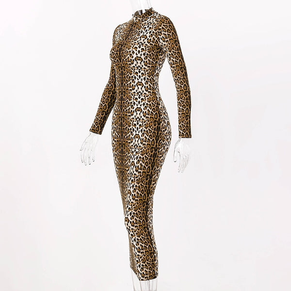 Leopard Print Bodycon Dress