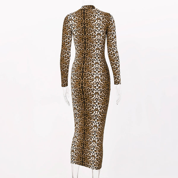 Leopard Print Bodycon Dress