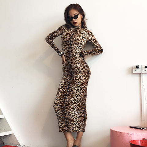Leopard Print Bodycon Dress