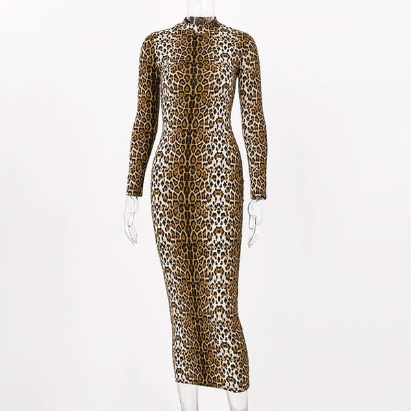 Leopard Print Bodycon Dress