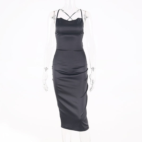 Satin Demi Bodycon dress