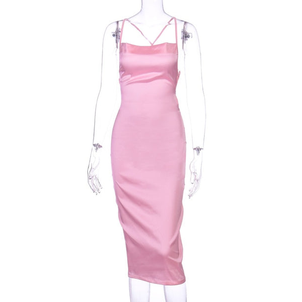 Satin Demi Bodycon dress