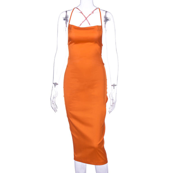 Satin Demi Bodycon dress