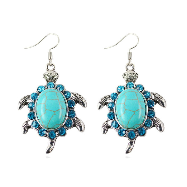 Turquoise Turtle Earrings