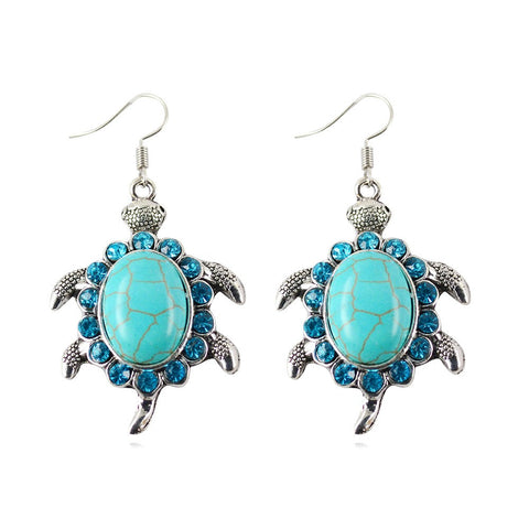 Turquoise Turtle Earrings
