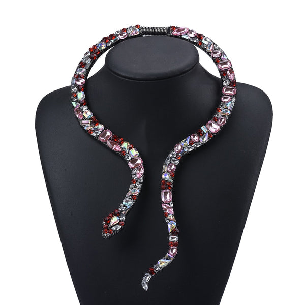 Crystal Snake Necklace