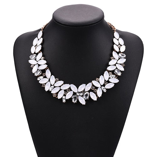 Gem Drop Statement Necklace
