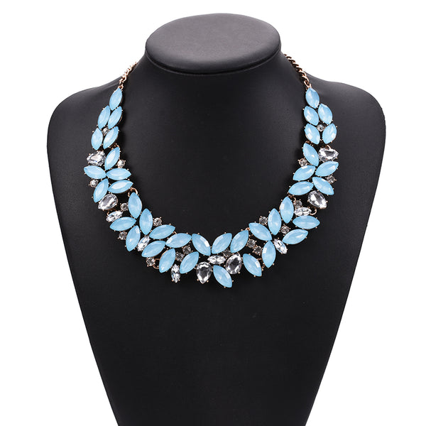 Gem Drop Statement Necklace